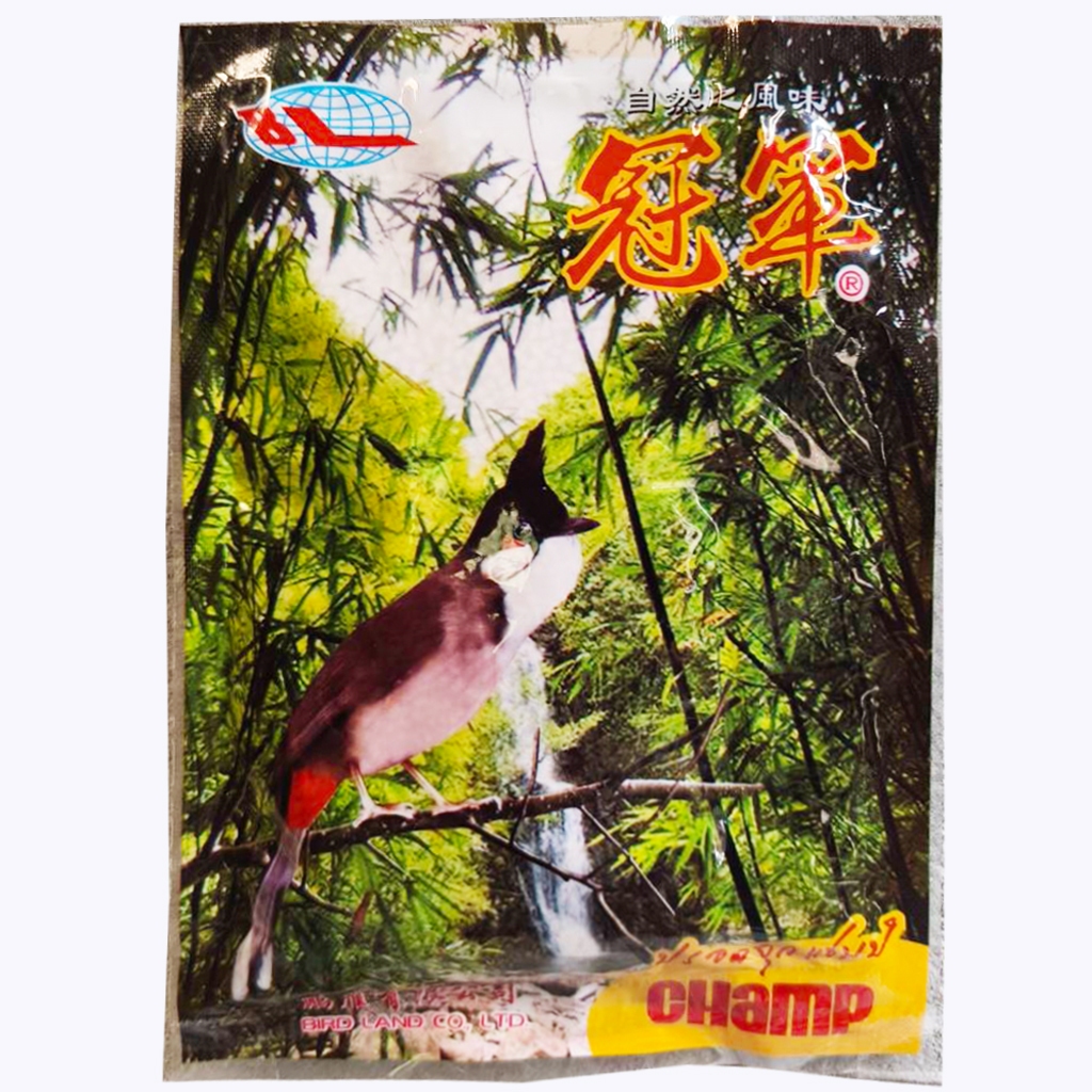 อาหารนกแชมป์ CHAMP แชมป์จุก สำหรับกรงหัวจุก 120 กรัม