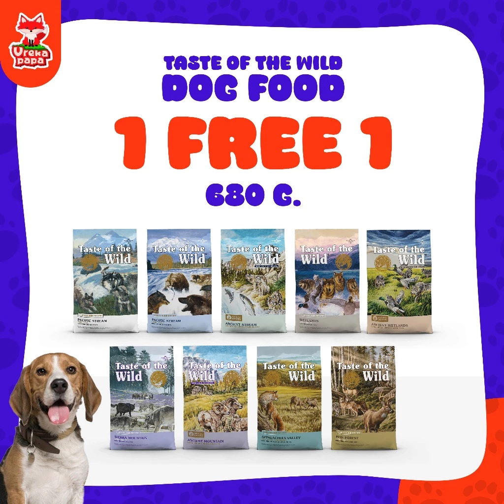 Taste Of The Wild Made In U.S.A สำหรับสุนัข 680g 1แถม 1