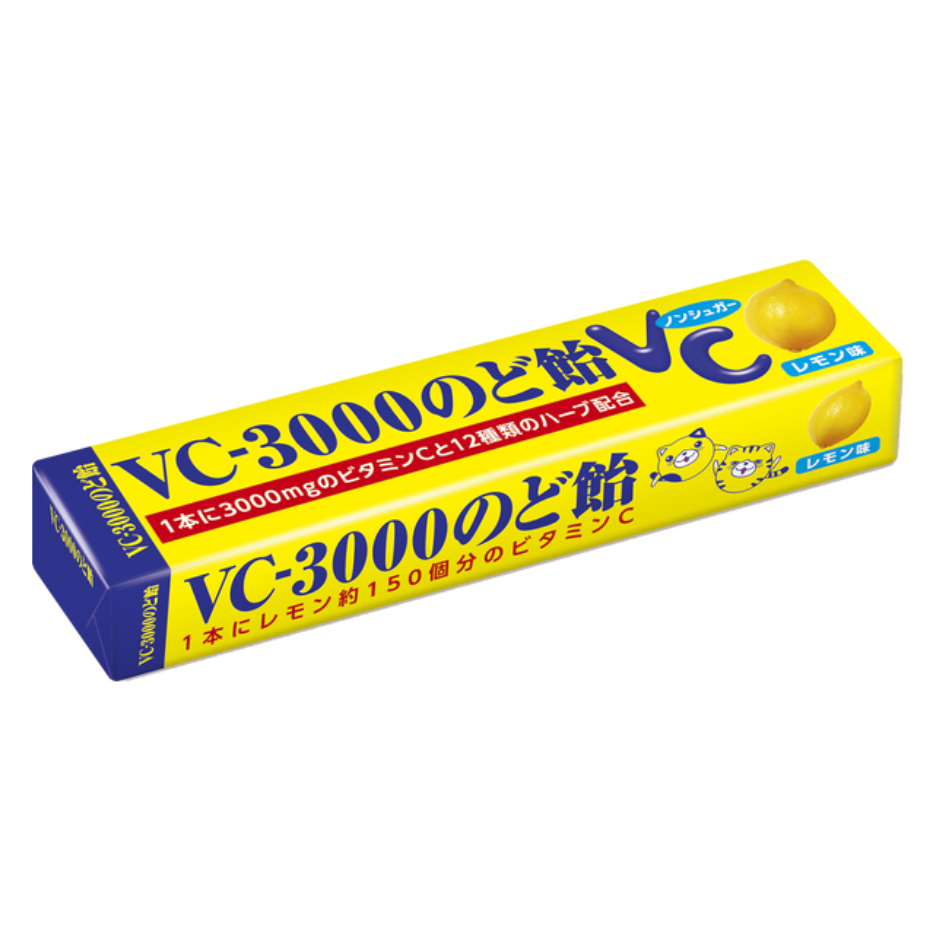 ลูกอม NOBEL VC-3000 Throat Lozenge Stick Lemon Flavor 3000mg of vitamin C ลูกอมรสเลมอน วืตามินซีสูง 