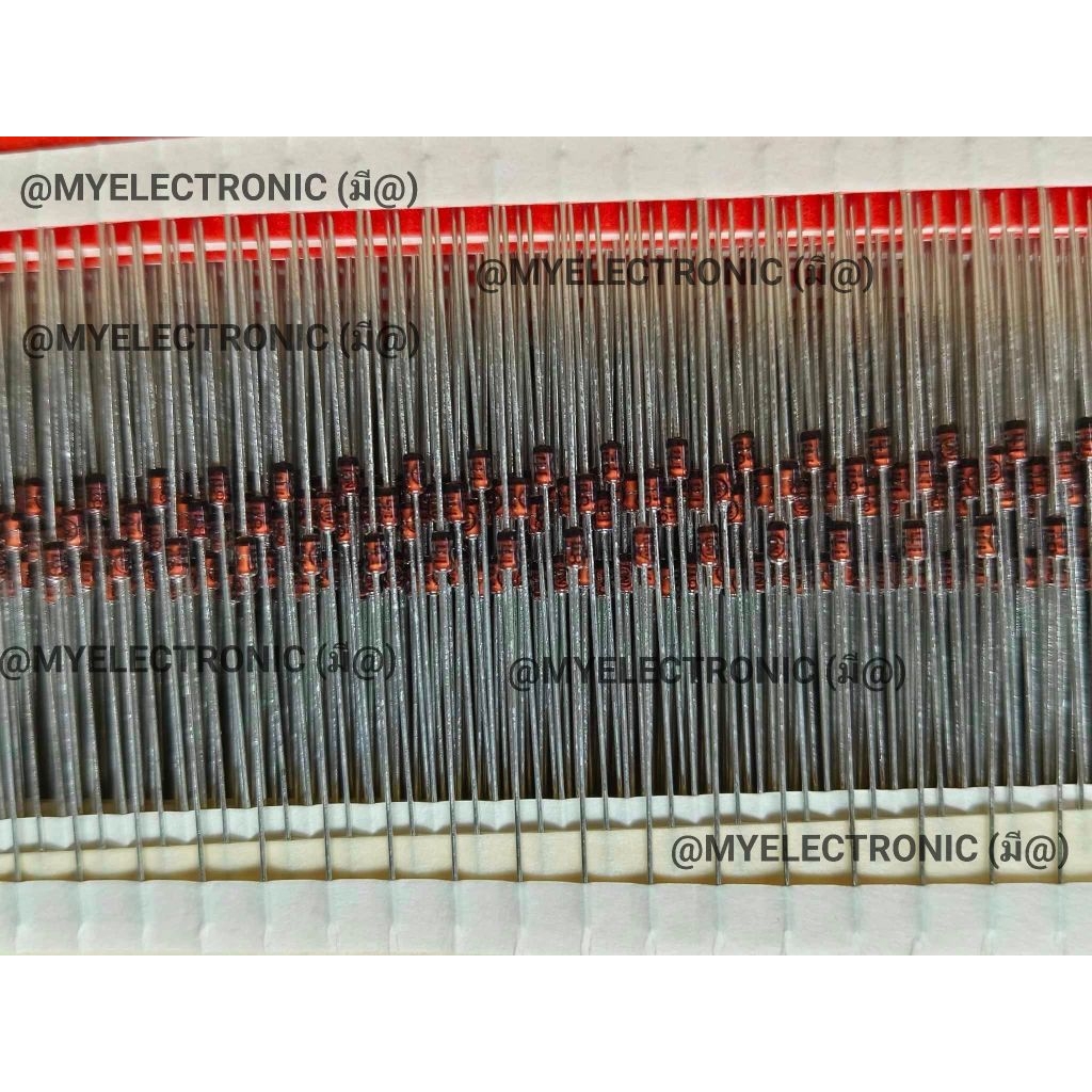 1N4148 แพ็ก10pcs ไดโอด DIODE FAST SWITCHING 100V/200mA ตัวถัง DO-35 ราคา