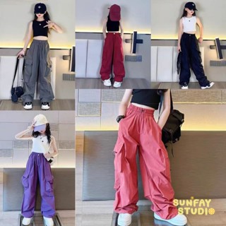 กางเกงขาสบายเด็กชาย-หญิง กางเกงทำงาน ใส่สบาย