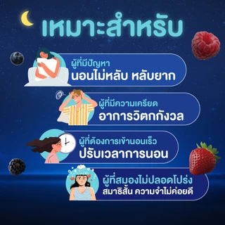 HandyHerb G'nite Night Night ไนท์ ไนท์ คาโมมายล์สกัด ผสมเเอล-ธีอะนีน เเละกาบา พร้อมดื่ม กลื่นมิกซ์เบอร์รี