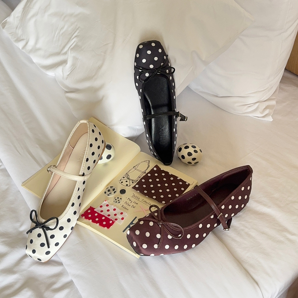 Minx รุ่น Dottie รองเท้า Maryjane ลายจุด สุดคิ้วท์ minxshoes