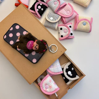 ที่หุ้มสายชาร์จ ที่จัดระเบียบสายชาร์จ / hihibye fabric cable holder