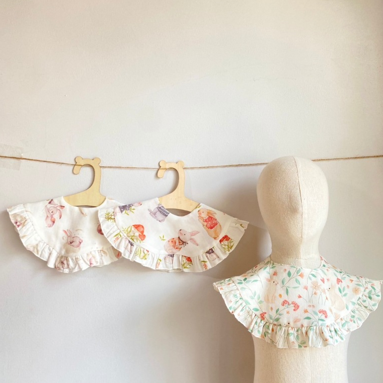 Cali ผ้ากันน้ำลาย กันเปื้อน สำหรับเด็กเล็ก ผ้าใยไผ่ธรรมชาติ *ป้าย Cali baby