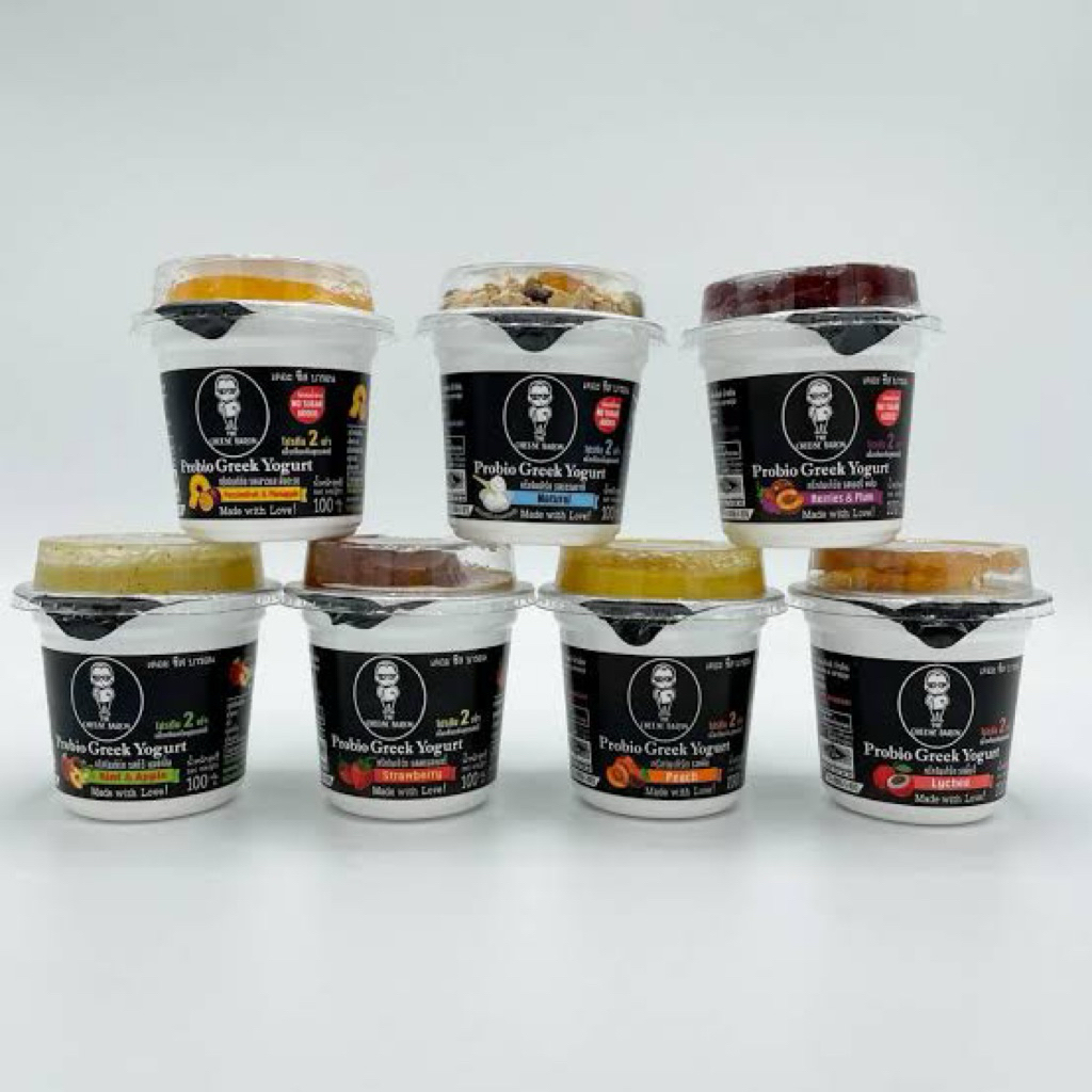 The Cheese Baron Greek Yogurt 100g. เดอะชีสบารอน กรีกโยเกิร์ต 100ก.