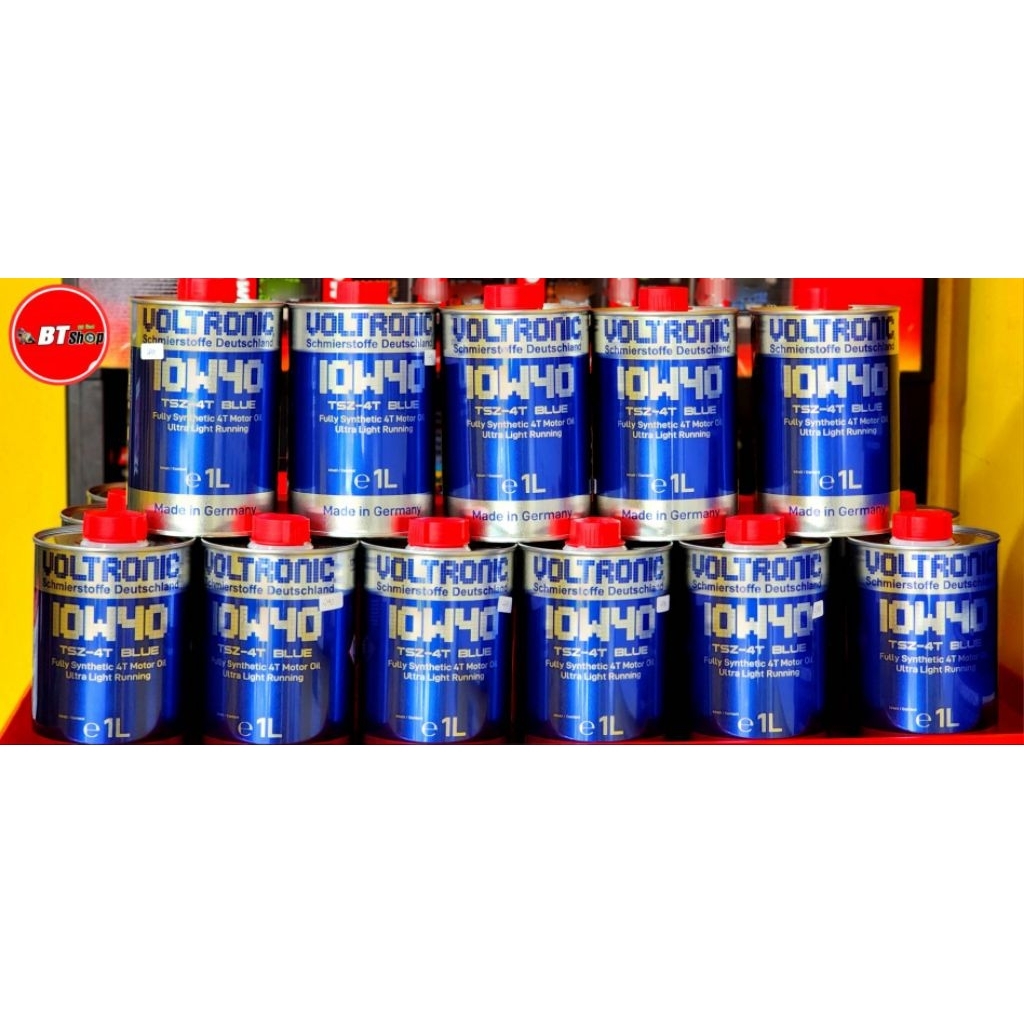 VOLTRONIC  10W40 TSZ-4T Blue 1L. (Fully Synthetic: Motor Oil) Ester Formula