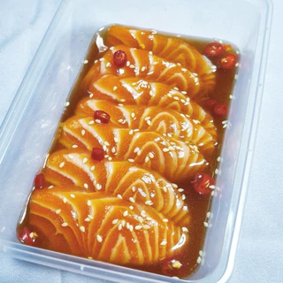 แซลมอนดอง ซีอิ้วญี่ปุ่นแท้ แซลมอนเกรดพรีเมียมทานดิบโดยเฉพาะ