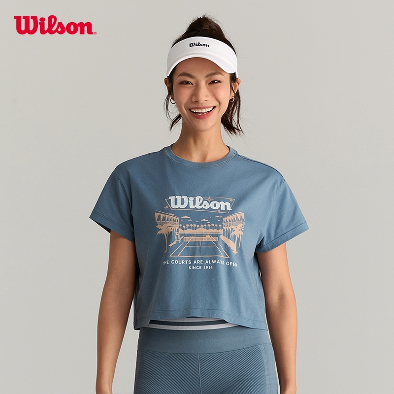 Wilson WOMEN HARPER CROP TEE WW00367511BUQ Official Store