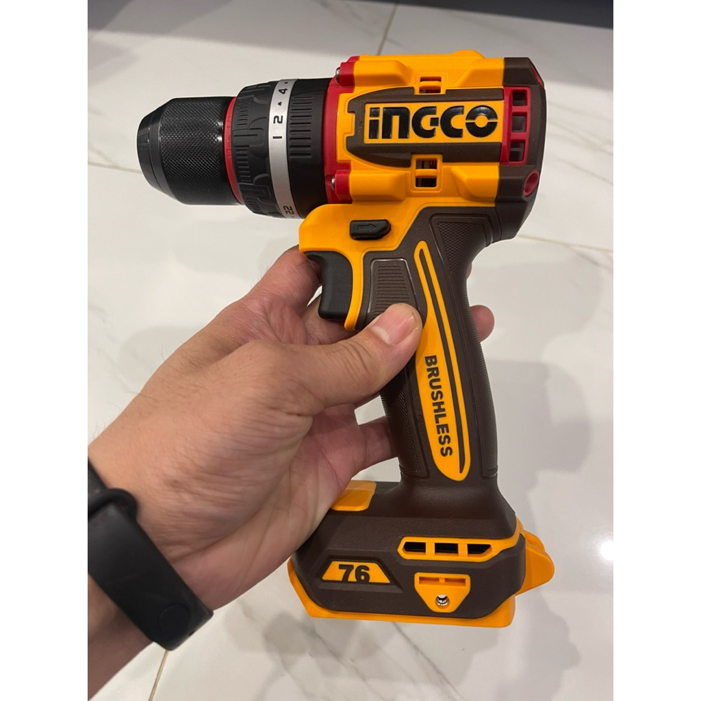 INGCO สว่านกระแทกไร้สาย 20V 76Nm (มีตัวเลือก) (ไม่มีกล่อง เป็นตัวแยกจากCombo set)