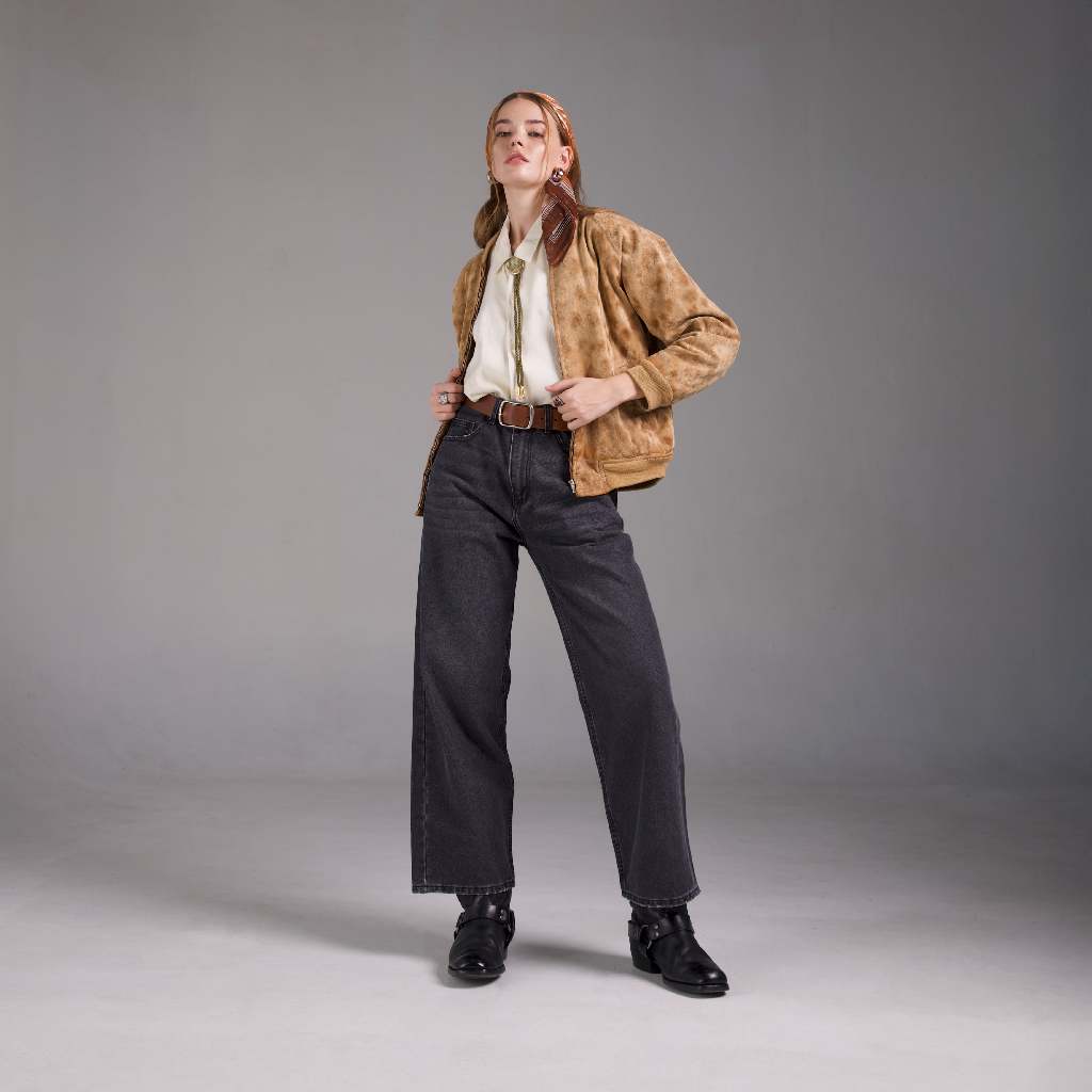 جاك راسل جينز Baggy ـ نسائي أسود — صورة 3