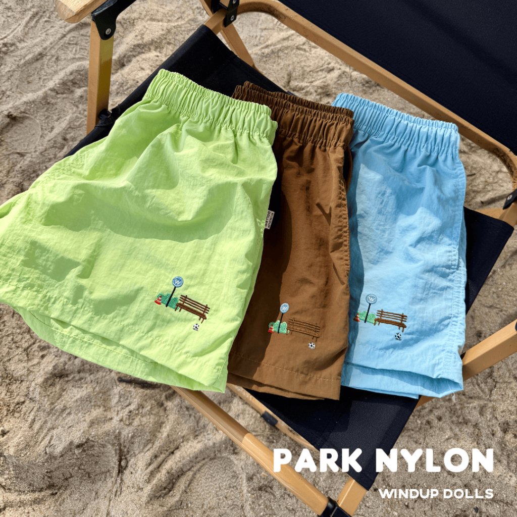 PARK Nylon shorts ⚽️🌳✨ - กางเกงขาสั้น ผ้าไนล่อน 𝘕𝘠𝘓𝘖𝘕 100% 𓈈 " ทน ใส่สบาย แห้งไว "