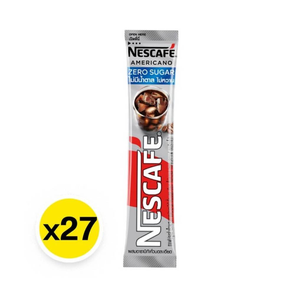 (มีส่งไว)NESCAFÉ Americano zero sugar black coffee เนสกาแฟอเมริกาโน่ ไม่มีน้ำตาล 2กรัม 27ซอง - รูปที่ 5