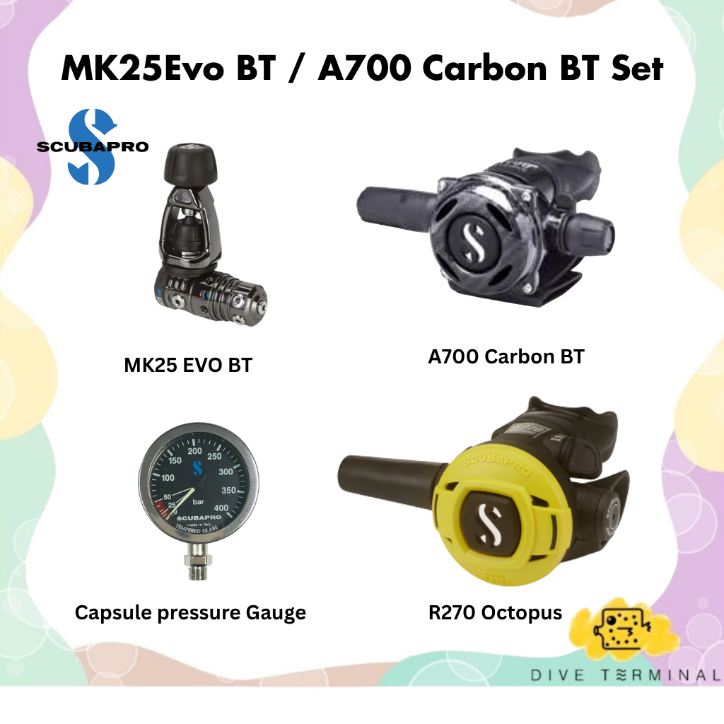 Scubapro MK25 Evo BT/A700 Carbon BT Set