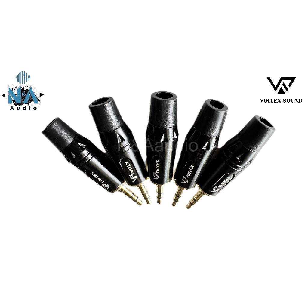 ปลั๊กแจ็ค สเตอริโอ TR-ST 3.5 มิล VOITEX SOUND(แพ็คละ 1ตัว)