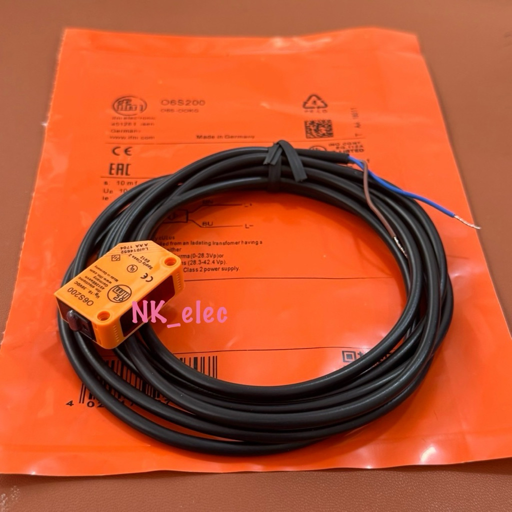 O6E204 O6S200 Photoelectric Sensor O6E204 (ตัวส่งสัญญาณ) 3 สาย O6S200 (ตัวรับสัญญาณ) 2 สาย ราคาต่อ 1