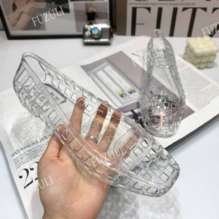 (แนะนำลดลงจากไซส์ปกติ1ไซส์)รองเท้าแฟชั่น รองเท้าส้นแบน รองเท…