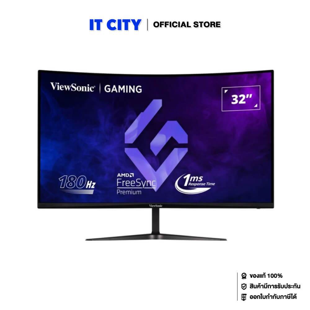 VIEWSONIC Curved Gaming Monitor VX3218C-2K - 31.5” /VA/2K/180Hz/1ms/AMD FreeSync Premium/3Y*3 MNL-00
