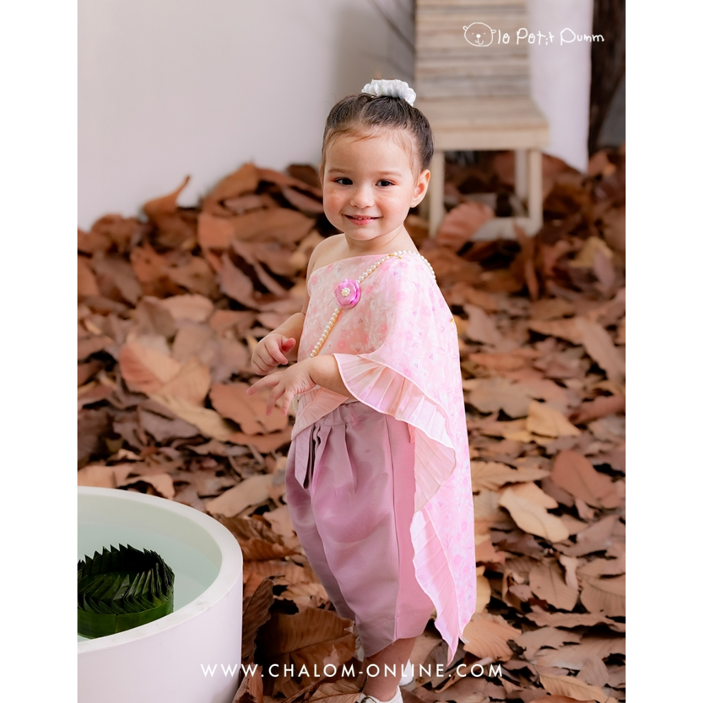 CHA-LOM : JS PU 231+232 IT ชุด Set เสื้อสไบ+โจงกระเบน+สร้อยสังวาลย์ (ชุดลูกสาว)