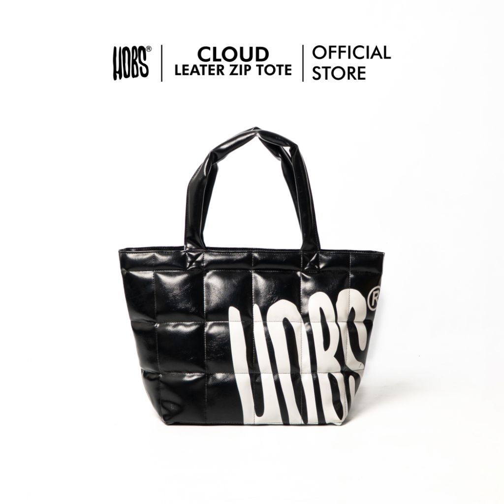 Hobs® กระเป๋าหนังนุ่มนิ่ม มีซิป | CLOUD LEATHER ZIP TOTE | Shopping Bag