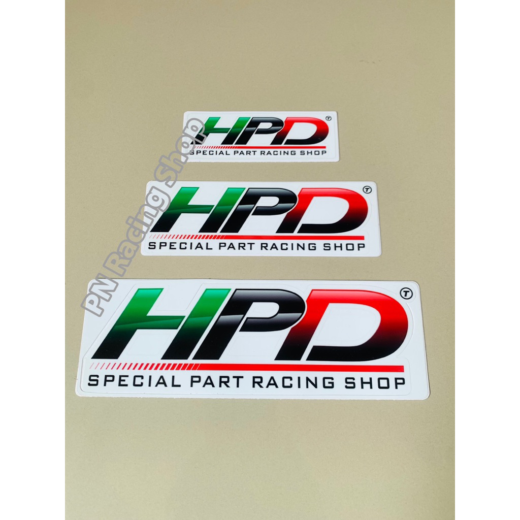 ⚙️🔴สติ๊กเกอร์แบรนด์ HPD🚦 มี3ขนาดให้เลือก