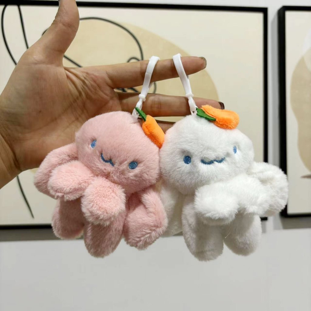 พวงกุญแจตุ๊กตาสัตว์ จี้พวงกุญแจกระต่ายัดไส้ ขนนุ่มมากก สําหรับห้อยกระเป๋าหรือห้อยกุญแจ ราคา ถูกที่สุด ดีลบีเคเค