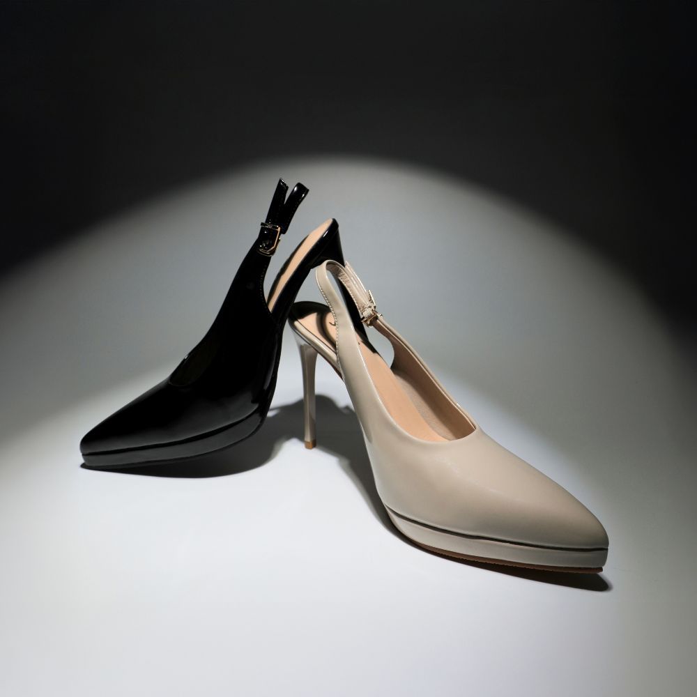 ✅SHU LA POINTE' 4" SLINGBACK รองเท้าส้นสูง
