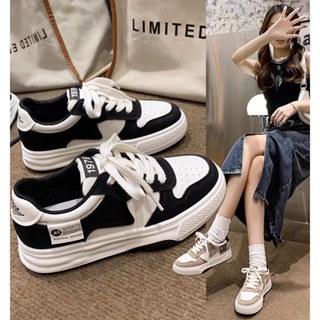 รองเท้าส้นหนาแบบผ่อนคลาด ทนต่อการสึกหรอ รองเท้ากีฬา รองเท้าว…