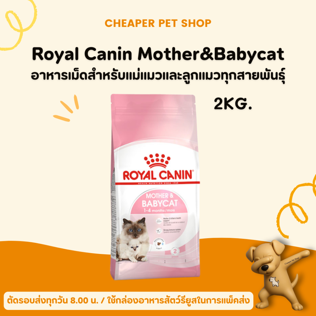 [Cheaper] Royal Canin Mother & Babycat 2kg อาหารแมว โรยัลคานิน สูตรแม่และลูก ขนาด 2 กิโลกรัม