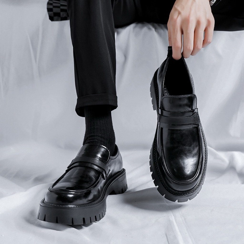 THEBOY-MASTER Shoes รองเท้าหนังผู้ชายแบบสวม - รูปที่ 2