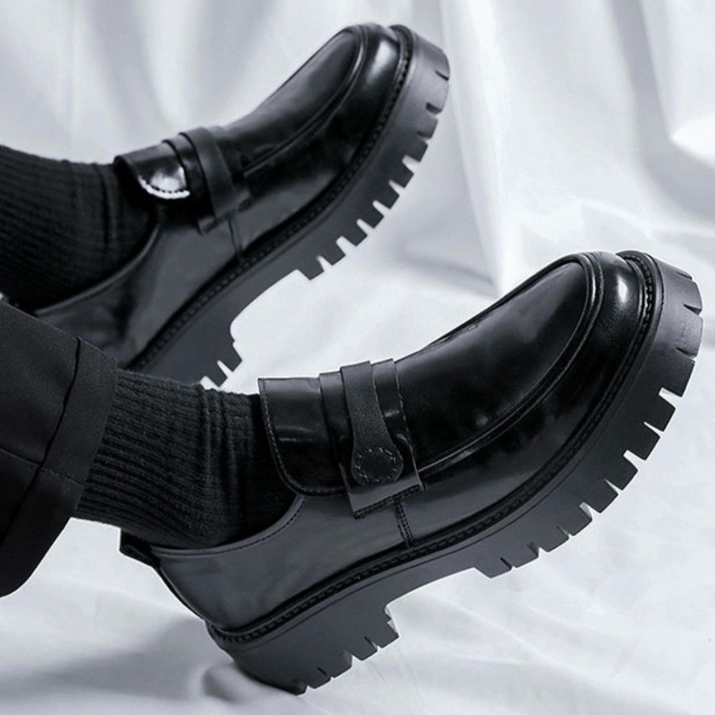 THEBOY-MASTER Shoes รองเท้าหนังผู้ชายแบบสวม - รูปที่ 4