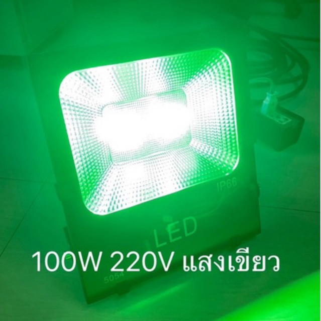 ไฟจอล่อหมึกแสงเขียว 100W วัตต์เต็ม  220V  มีรับประกัน ไฟเขียว ไดหมึก LED FLOOD LIGHT