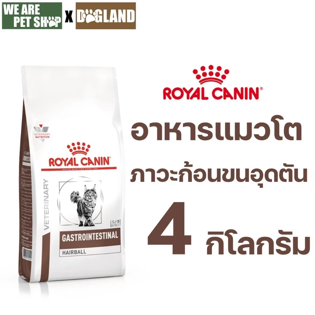 Royal Canin Vet Cat 4 kg Gastro Hairball ภาวะก้อนขนอุดตัน