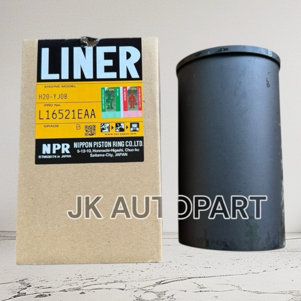 ปลอกสูบ HINO MEGA JO8C-T รหัส L16521DZA-A มีบ่า/L16521EAA-B มีบ่า ยี่ห้อ NPR JAPAN แท้ๆ/BNNIKP