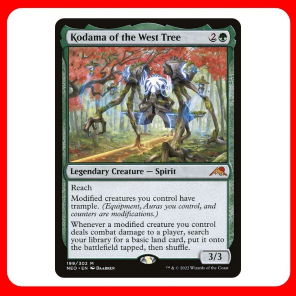 [MTG] Kodama of the West Tree [NEO] [GREEN] [MYTHIC] [NORMAL] [ENG] (การ์ดเมจิค / Magic the Gatherin