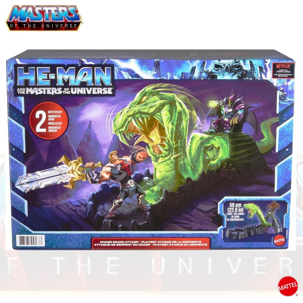 ชุดของเล่น He-Man Chaos Snake Attack Playset งูยักษ์เซอร์โพส – ขนาดยาว 58cm. ของแท้จาก Mattel HBL79 #