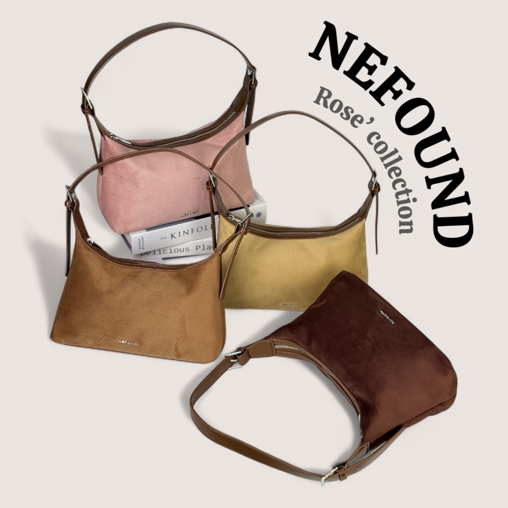 (NF25001) NEFOUND กระเป๋าสะพายไหล่ผู้หญิง รุ่น Rose' กระเป๋า Everyday look เข้ากับทุกลุค