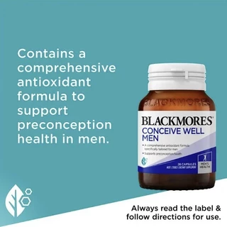 Blackmores Conceive Well Men Gold วิตามินเตรียมพร้อมการมีลูกสำหรับผู้ชาย บำรุงอสุจิ Blackmore