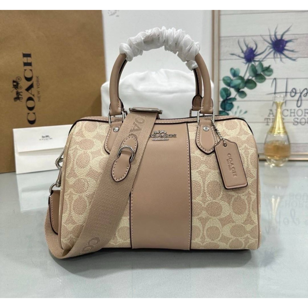 Coach CW376 Rowan Satchel Bag In Signature Canvas