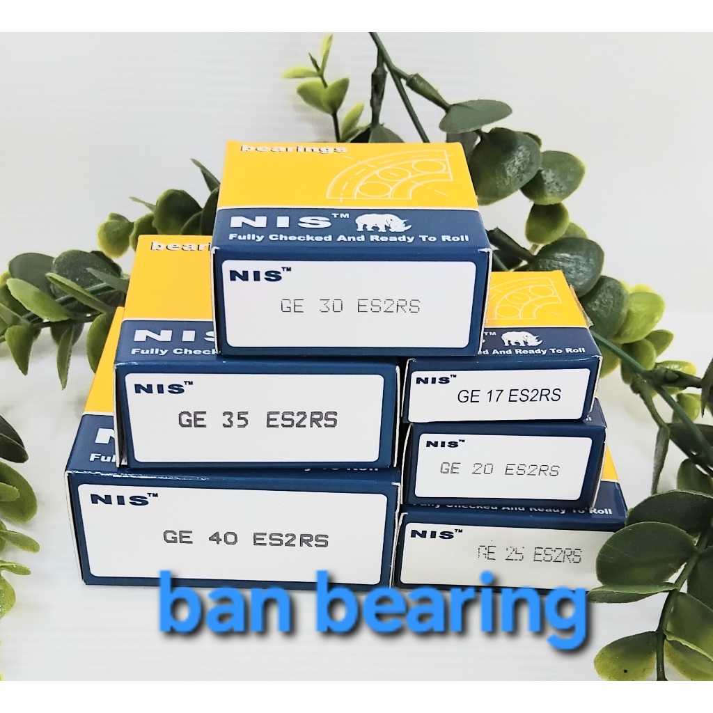 (ราคาต่อตลับ) NIS ตาเหลือก GE17 GE20 GE25 GE30 GE35 GE40 GE45 ES.2RS  แบบมีซีลยาง ราคาต่อตลับ