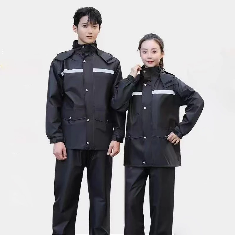 ชุดกันฝนผู้ใหญ่พกพา เสื้อ+กางเกง มีแถบสะท้อนแสง ขี่มอไซค์ thumbnail 7