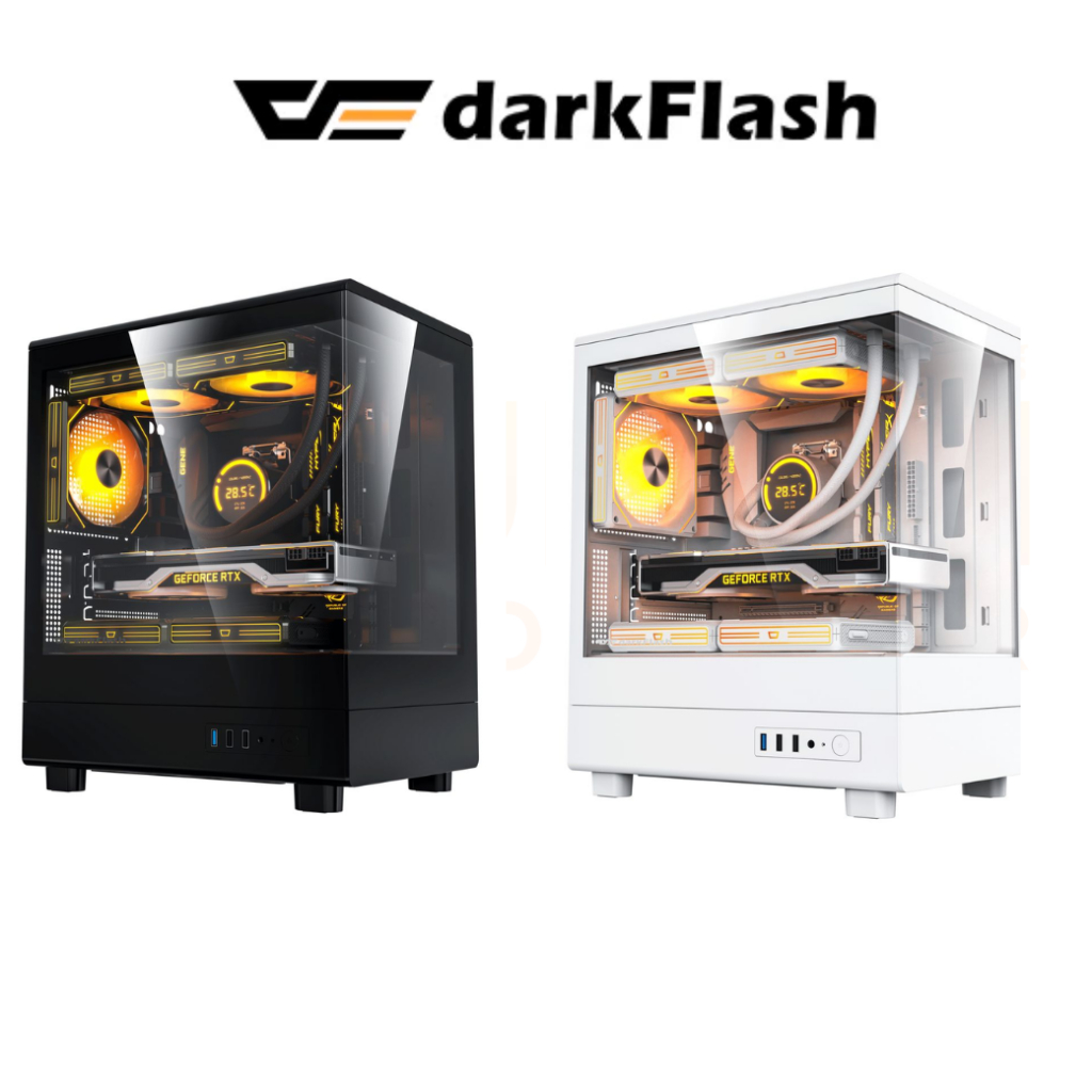 CASE (เคส) DARKFLASH DB330M TG BLACK / WHITE