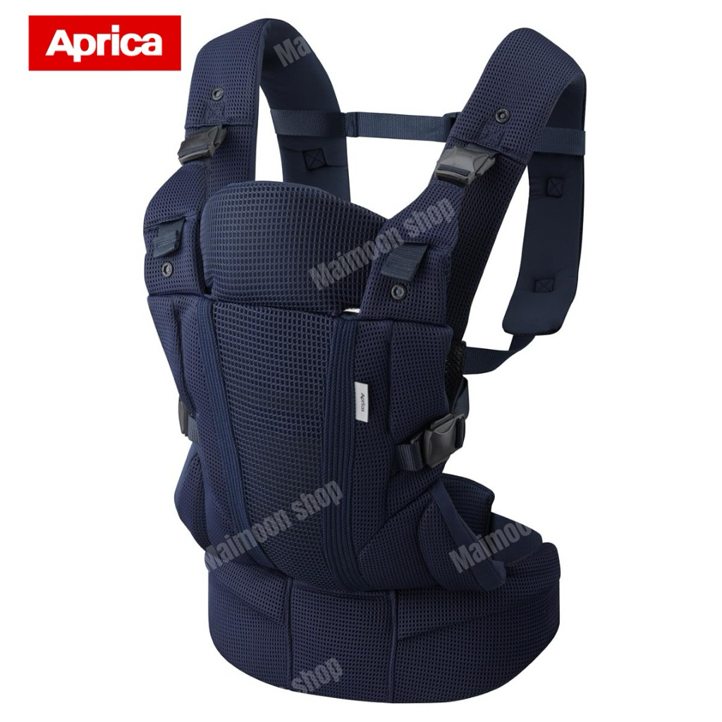 👶🏻Aprica Cuddle Cradle Lacris เป้อุ้มเด็ก Aprica สีน้ำเงิน มือสอง สภาพใหม่ พร้อมส่ง!