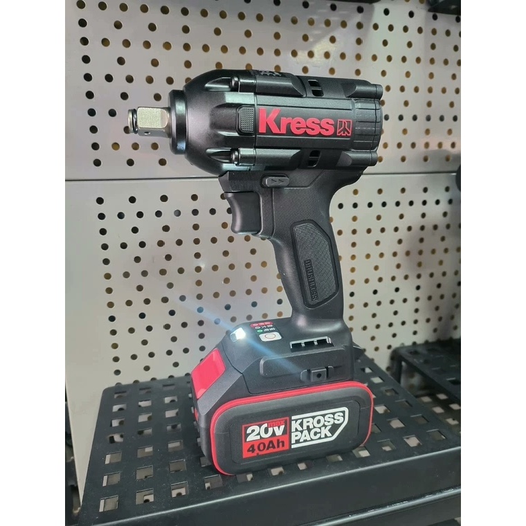 Kress KU271 บล็อกไฟฟ้าไร้แปรง 350N.m แรงบิดสูง ใช้แบตร่วม Worx งานเหล็ก/นั่งร้าน/รถบรรทุก