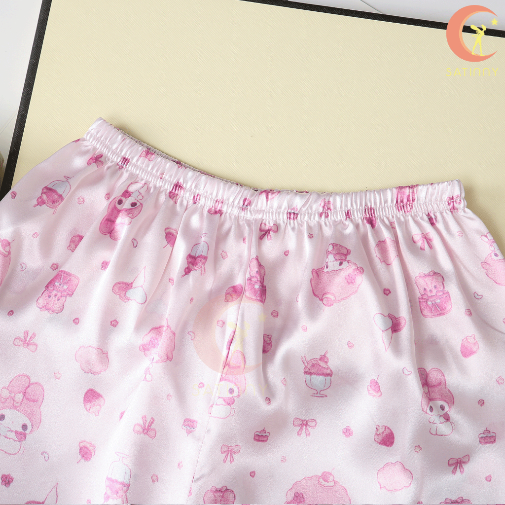 ลายเมโลดี้JJ34ชุดนอนSatinnyใส่ละปั๊วะแน่นอนmy melody ระบายอากาศ ไม่ร้อน น่ารักสไตล์เจ้าหญิง ประทับใจสุดๆ ราคา ถูกที่สุด ดีลบีเคเค แกลเลอรีภาพที่ 6