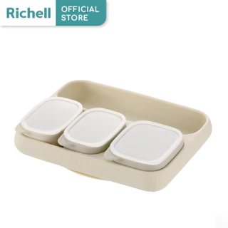 Richell(ริเชลล์)T.L.I Easy Scoop Silicone Cup & Plate Set