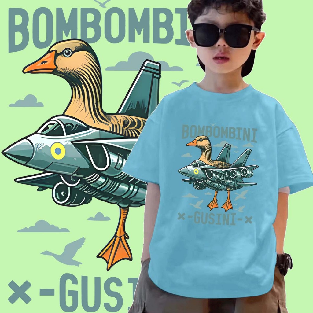J-1361-SHORT  เสื้อยืดเด็ก ลายการ์ตูน BOMBOMBINT GUSINI ลายมาใหม่สวยเก๋มากๆ - รูปที่ 3
