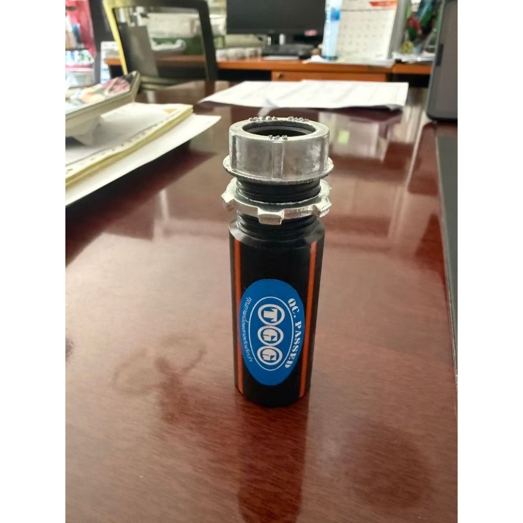 "TGG"  ข้อต่อท่อไฟฟ้าHDPE Class I PN6 สีดำคาดส้ม แบบเกลียวนอก TYPE-C+LOCKNUT+BUSHING 1/2",3/4",1",1-1/4",1-1/2"(1ชุด)
