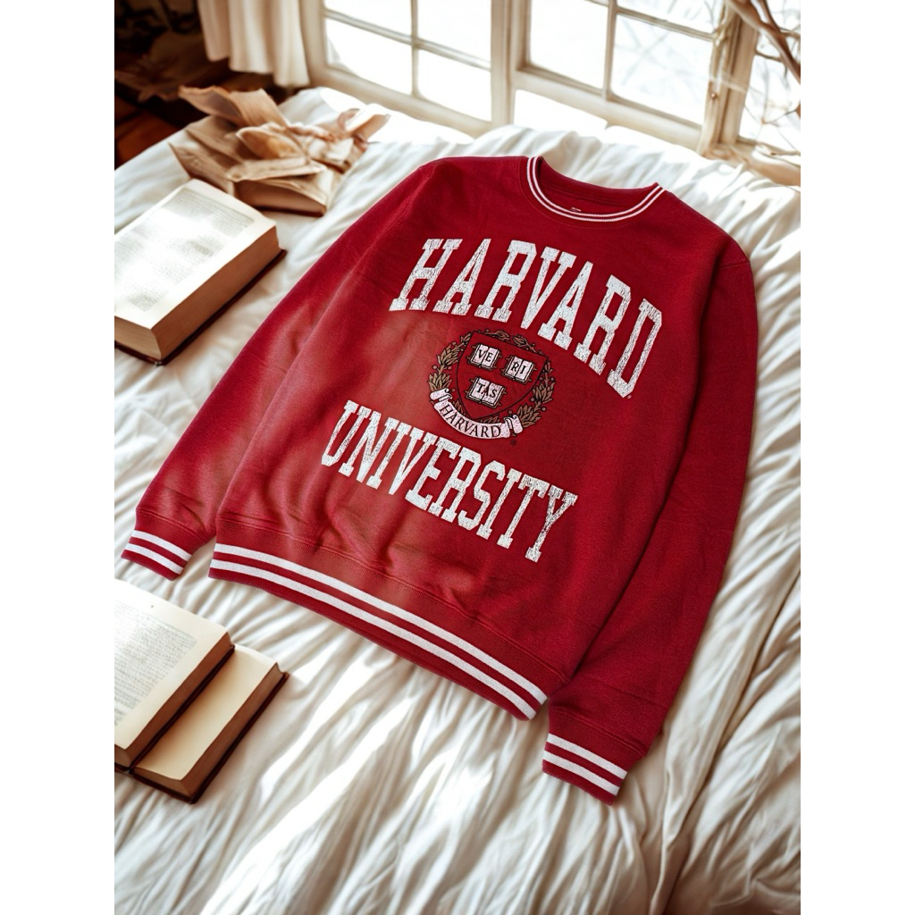 สเวตเตอร์ผ้าสำลีบาง Harvard University