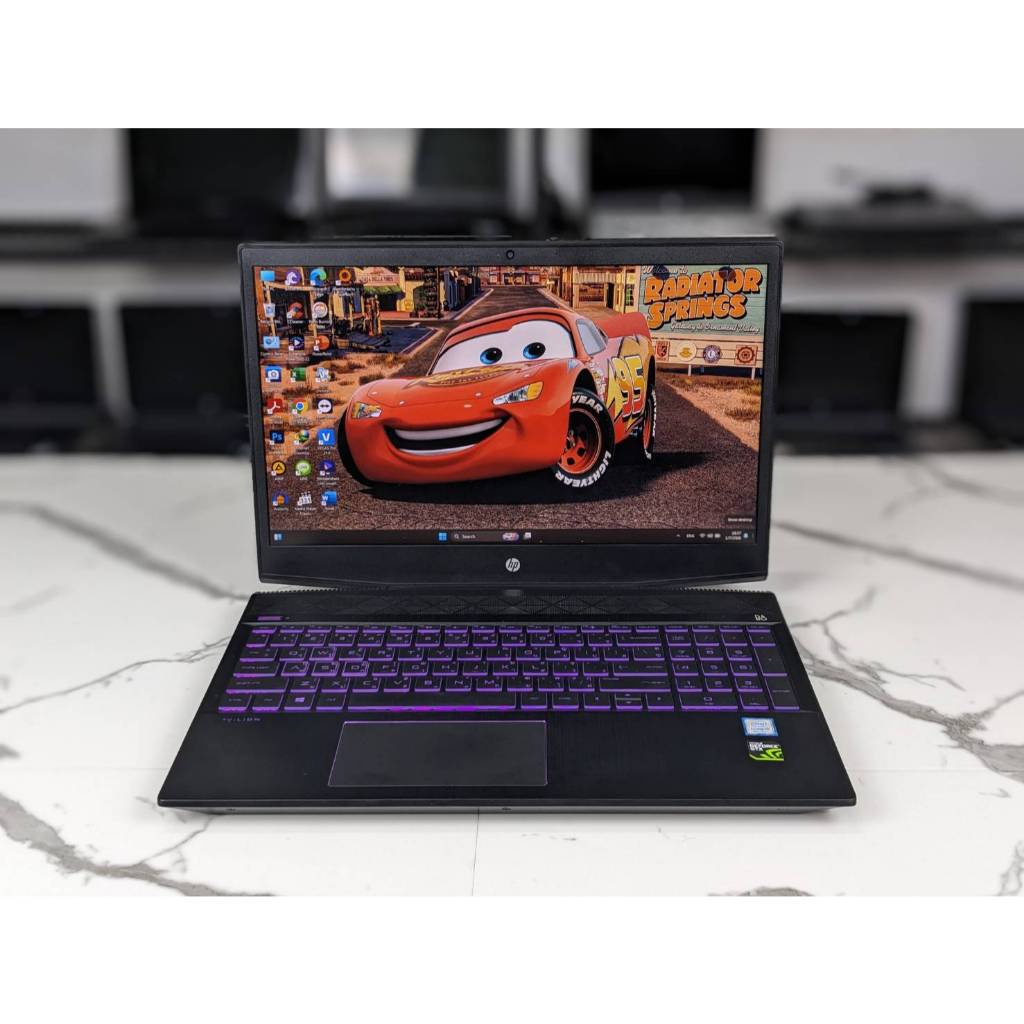 second hand notebook  HP Gaming สเปคแรงๆ ดีไซน์เท่ windows 11 pro  ความจุเยอะ  SSD + HDD อีก 500GB  
